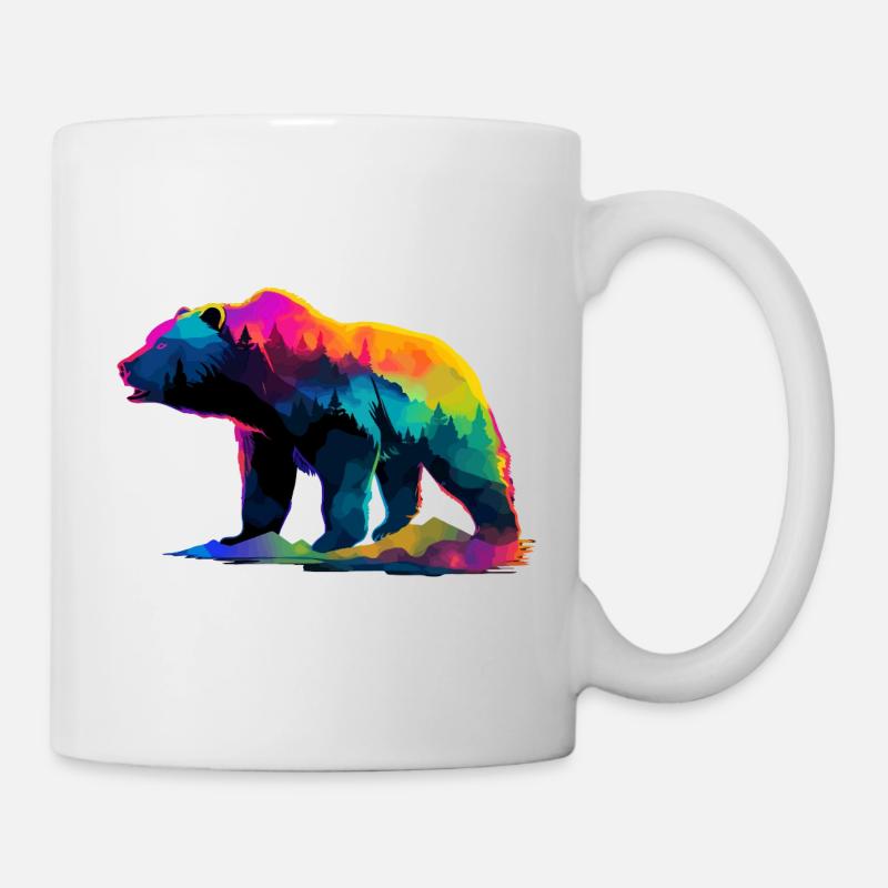 Bär in den Bergen - Tasse - Weiß