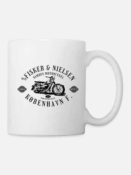 Fisker&Nielsen Nimbus Motorcycle - Mug - white