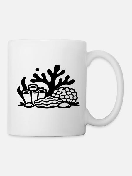 Korallen Korallenriff Ozean - Tasse - Weiß