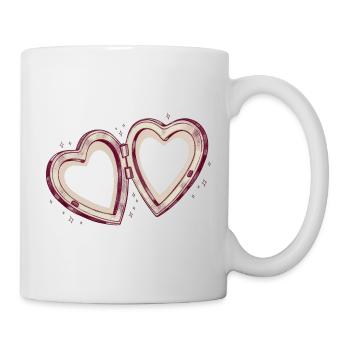 Doppelherzverbindung - Tasse - Weiß - Rechts