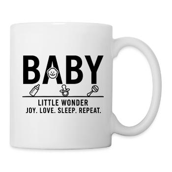 Baby Little Wonder Minimalist Design - Mug - white - Right