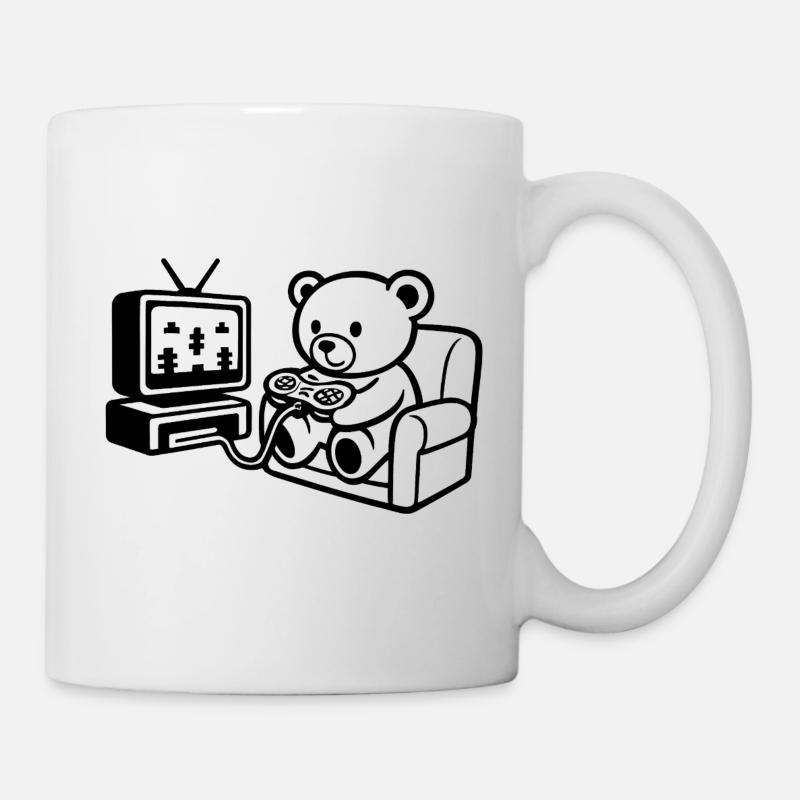 Gamer Teddy - Mug blanc - blanc