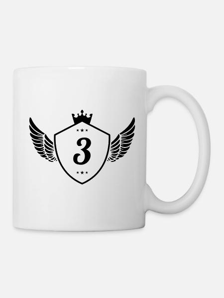 3 Wappen - Tasse - Weiß