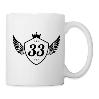 33 Coat of arms - Mug - white - Right