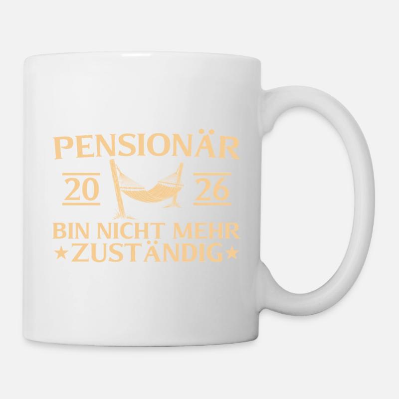 Pensionär 2026 Abschiedsgeschenk Beamter - Tasse - Weiß