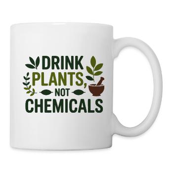 Herboriste, boissons, plantes, pas produits chimiques, professionnel - Mug blanc - blanc - Droite