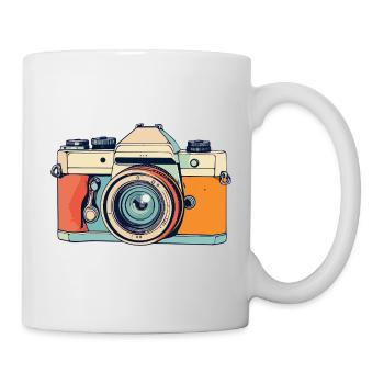 Retro SLR Camera Camera Camera Illustration - Mug - white - Right
