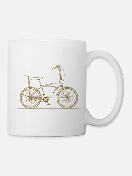 Vintage Bonanza Fahrrad Silhouette 80s 90s - Tasse - Weiß