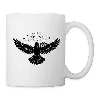 Taube Heilig - Tasse - Weiß - Rechts