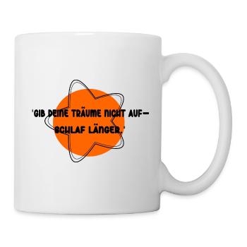 Dors plus longtemps, rêve sans rêve - Mug blanc - blanc - Droite