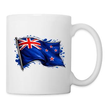 drapeau de la Nouvelle-Zélande - Mug blanc - blanc - Droite