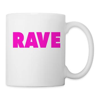 Techno House Electro Festival Hardstyle Rave Dad - Tasse - Weiß - Rechts