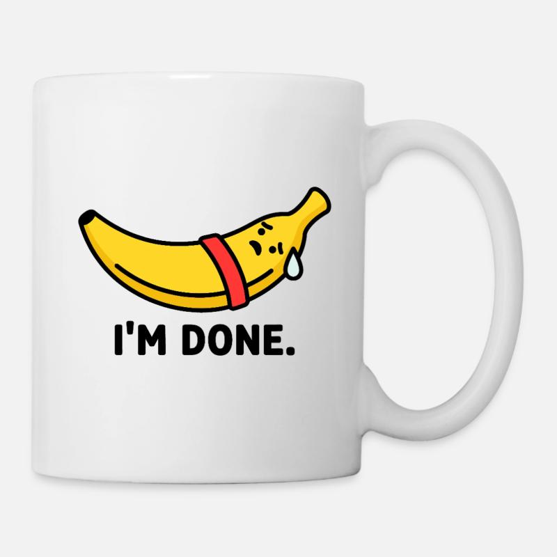 Das Workout Burnout Banana - Tasse - Weiß