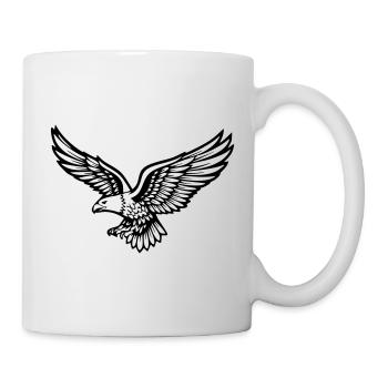 Adler - Tasse - Weiß - Rechts