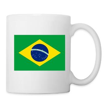 Brazilian Flag Geometric Print - Mug - white - Right