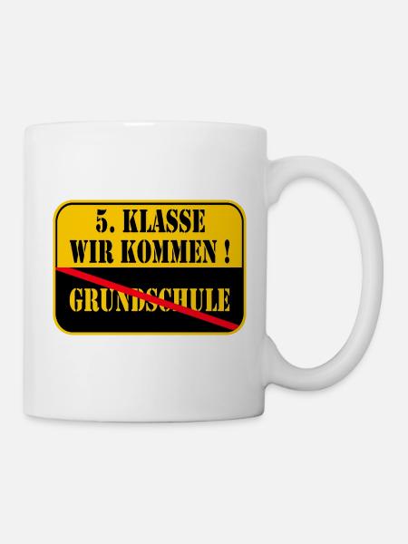5. Klasse - Tasse - Weiß