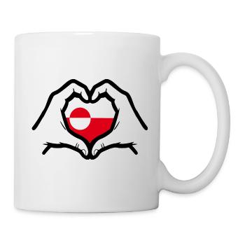 Amour au Groenland - Mug blanc - blanc - Droite
