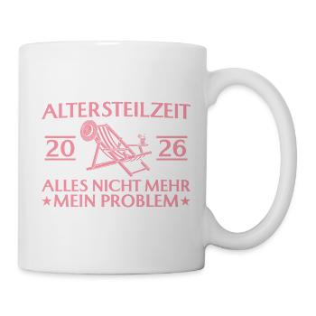 Partial retirement 2026 deckchair colleague early retirement - Mug - white - Right