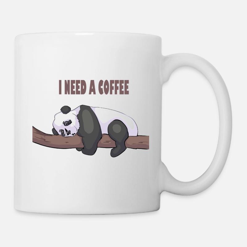 Coffee humour mug – I need a coffee - Mug - white