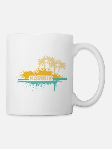 Urlaub Karibik - Tasse - Weiß