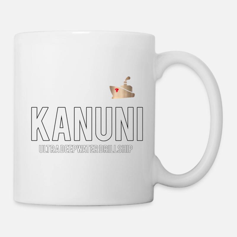 Kanuni Tiefsee Drillschip Logo - Tasse - Weiß