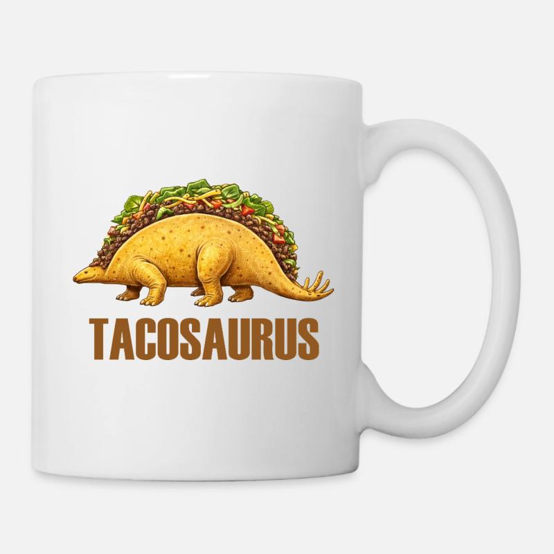 Tacosaurus – Dino rencontre Tex-Mex - Mug blanc - blanc