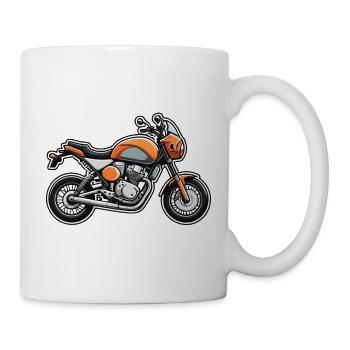 Orange Cruiser Motorradkunst - Tasse - Weiß - Rechts