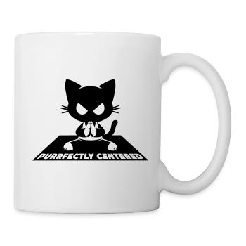 Purrfectly Centered Cat Yoga - Mug - white - Right