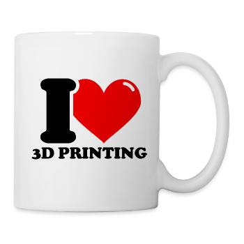 I love 3d printing - Mug - white - Right