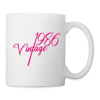 Collection de scripts vintage 1986 - Mug blanc - blanc - Droite