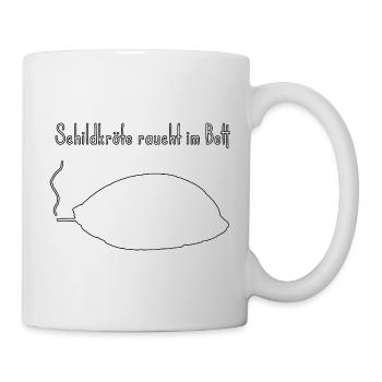 Schildkröte lustiger Wortwitz, zweideutiger Humor - Tasse - Weiß - Rechts