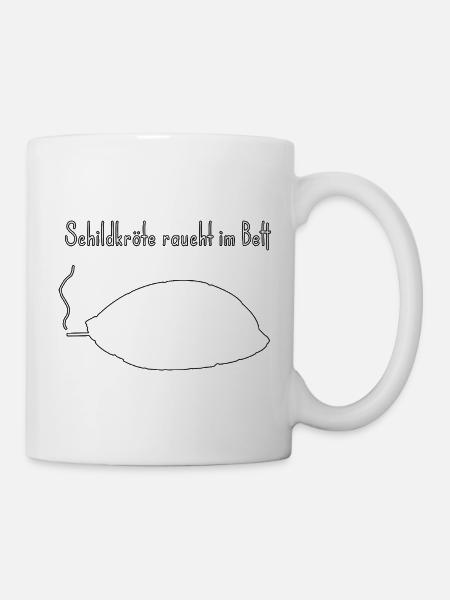 Schildkröte lustiger Wortwitz, zweideutiger Humor - Tasse - Weiß