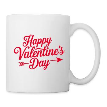 Valentine Script Heart Arrow - Mug - white - Right