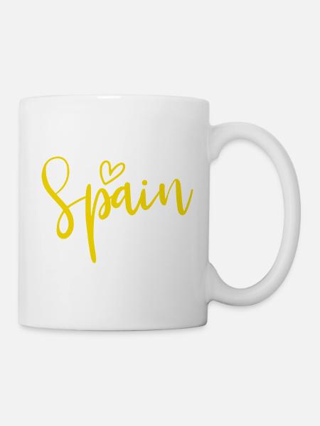 Spanien Herz Frauen Liebe Spanien - Tasse - Weiß