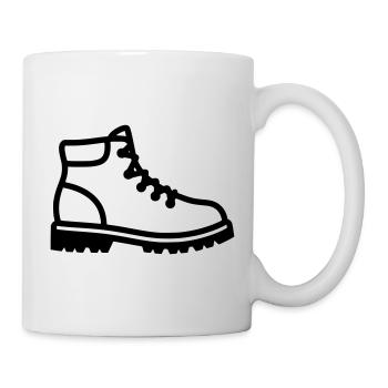 Hiking Boots Shoe Profile - Mug - white - Right
