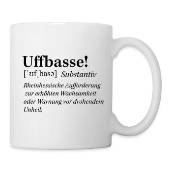 Mundart_Uffbasse - Mug - white - Right