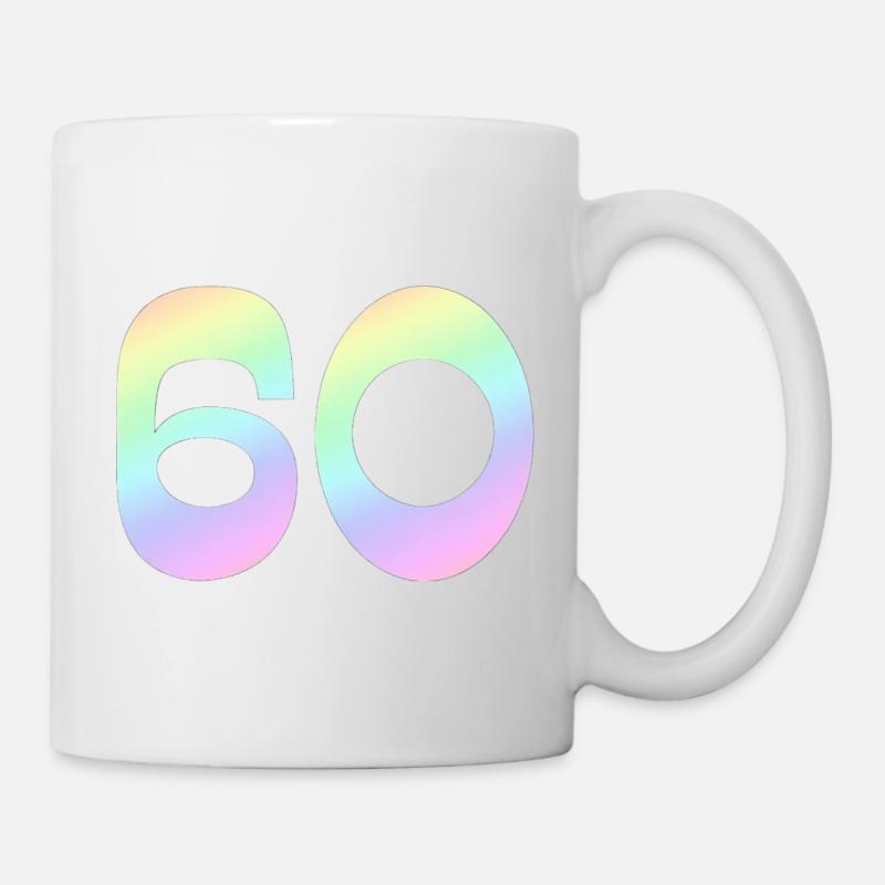 60, Gradient, Pastel - Mug - white
