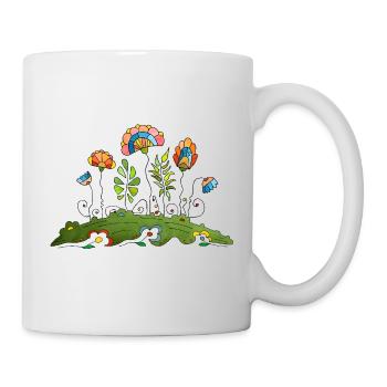 Fleur - Mug blanc - blanc - Droite