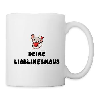 Deine Lieblingsmaus - Tasse - Weiß - Rechts