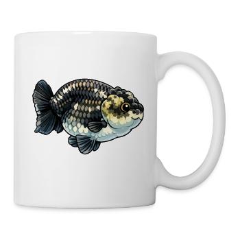 Thai Granite Calico Ranchu High Quality Goldfish - Tasse - Weiß - Rechts