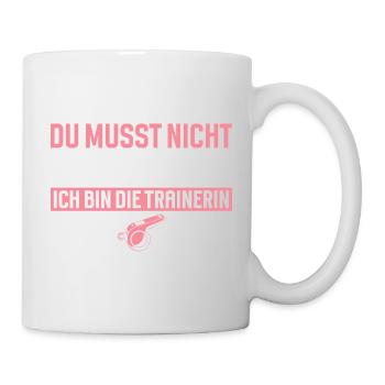 Dresseur : Pas besoin de discuter - Mug blanc - blanc - Droite