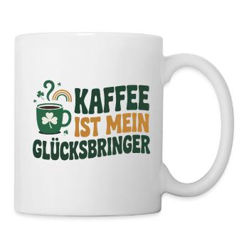 Kaffee ist mein Glücksbringer - Tasse - Weiß - Rechts