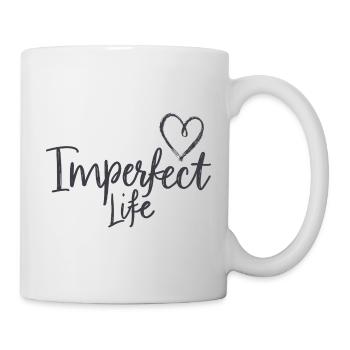 Motif de cœur de vie imparfaite pour les grandes personnes - Mug blanc - blanc - Droite