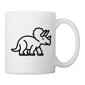 triceratops - Mug blanc - blanc - Droite