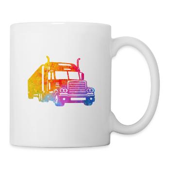 Colorful truck - Mug - white - Right