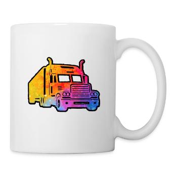 Colorful truck - Mug - white - Right