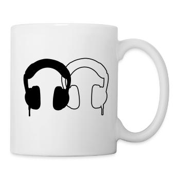 Kopfhörer - Tasse - Weiß - Rechts