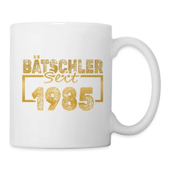Jungeselle 1985 - Tasse - Weiß - Rechts