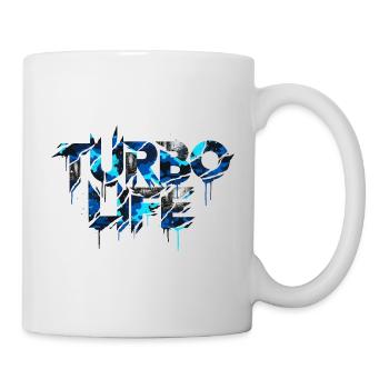 Turbo Life Auto Tuning cool Blue Camo Street Style - Tasse - Weiß - Rechts