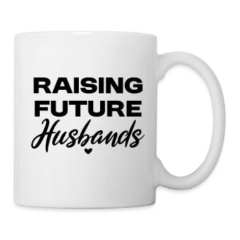 Stolze Jungs-Mama – Raising Future Husbands - Mug - white - Right